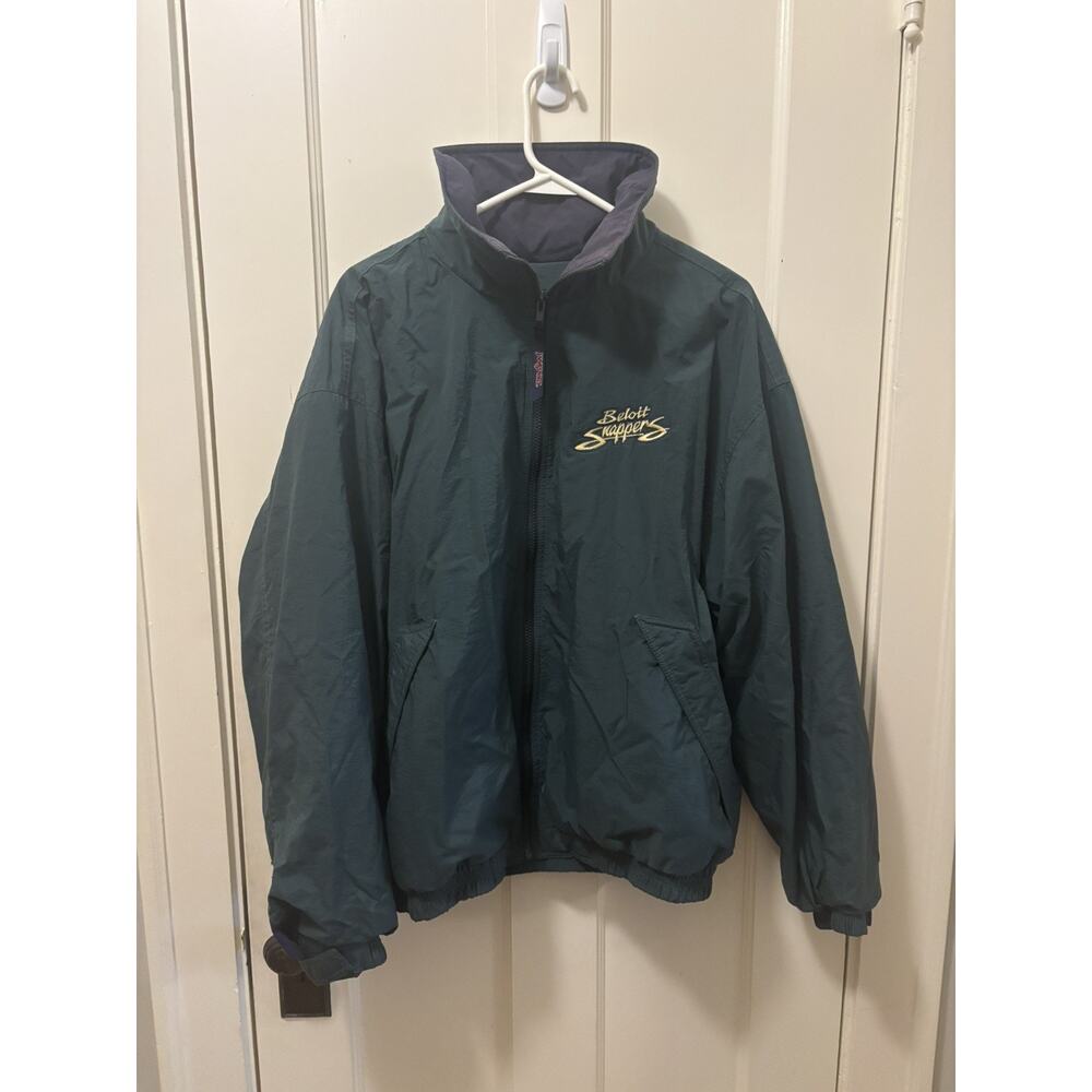 Vintage JanSport Beloit Snappers Jacket Mens Large Full Zip Windbreaker
